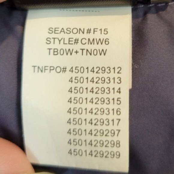 The North Face | Goose Down Puffer 550 Jacket coat Gray Blue - Picture 9 of 10